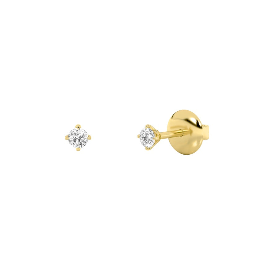 Round Shape Stud Earrings lab grown diamond