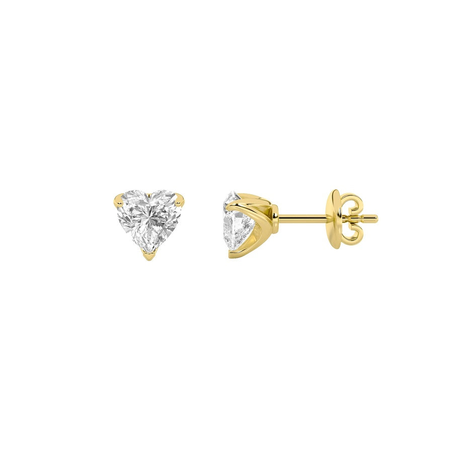 Heart Shape Earrings lab grown diamond