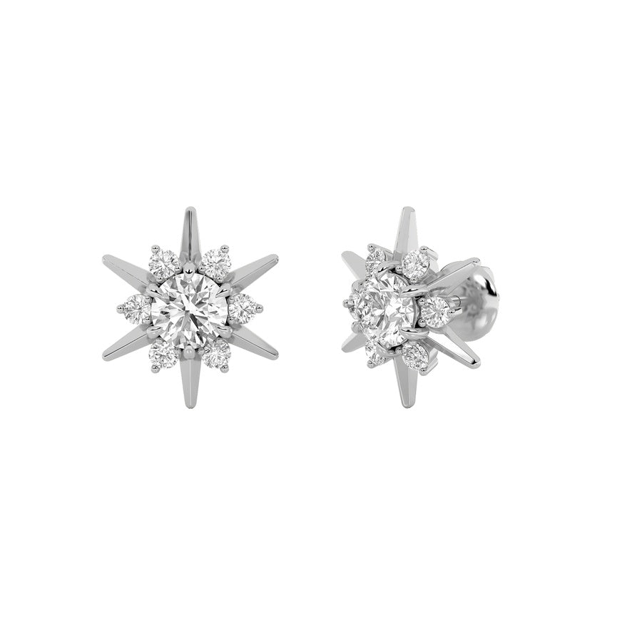 Round Shape Astralis Earrings lab grown diamond