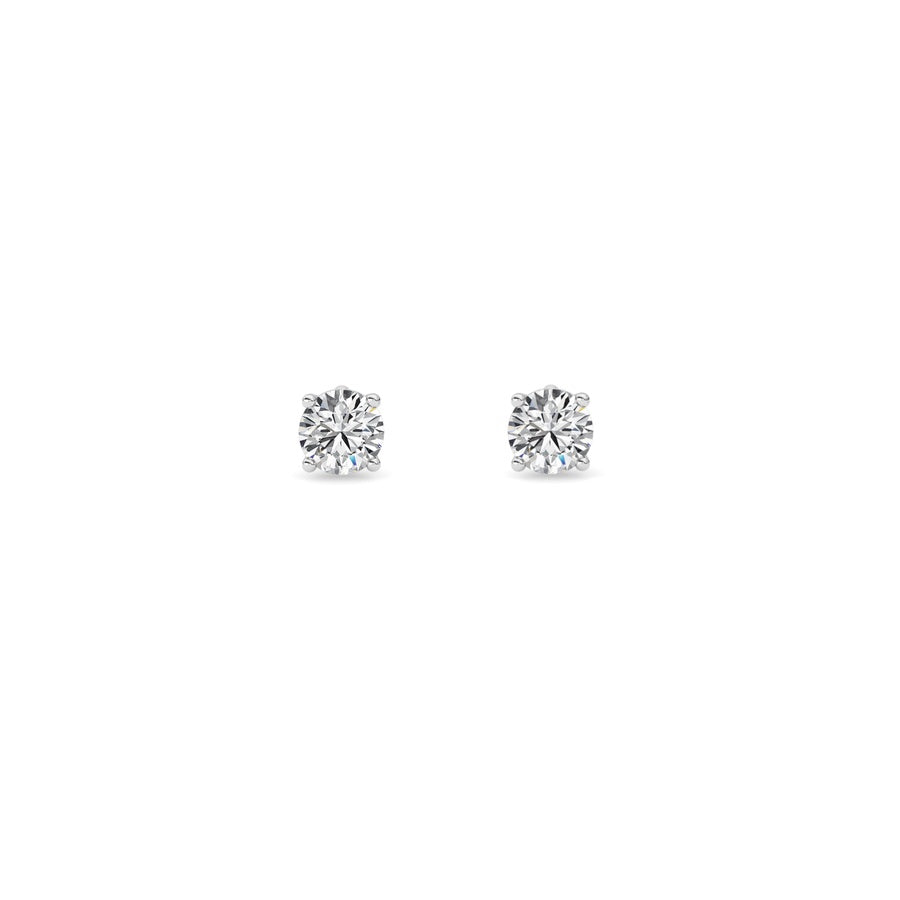 0.5Cttw Round Shaped Lab Grown Diamond (F/VS) StudEarrings in 14K Gold