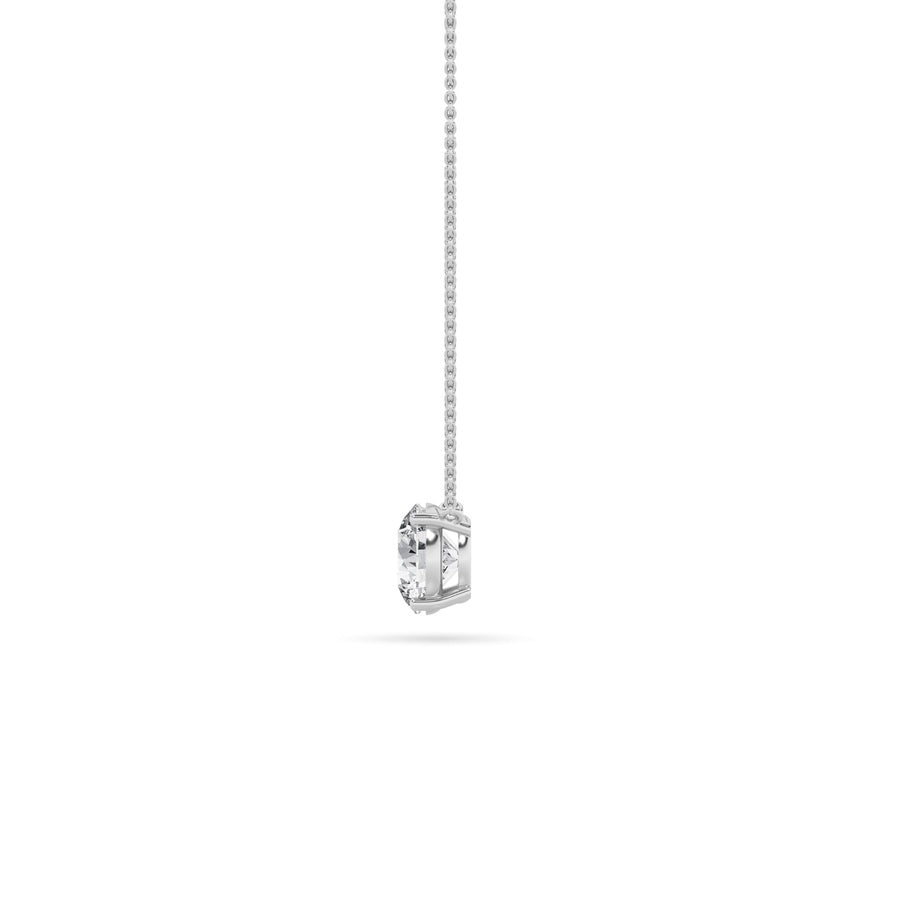 0.25Cttw Round Shaped Lab Grown Diamond (F/VS) Solitaire Necklace in 14K Gold
