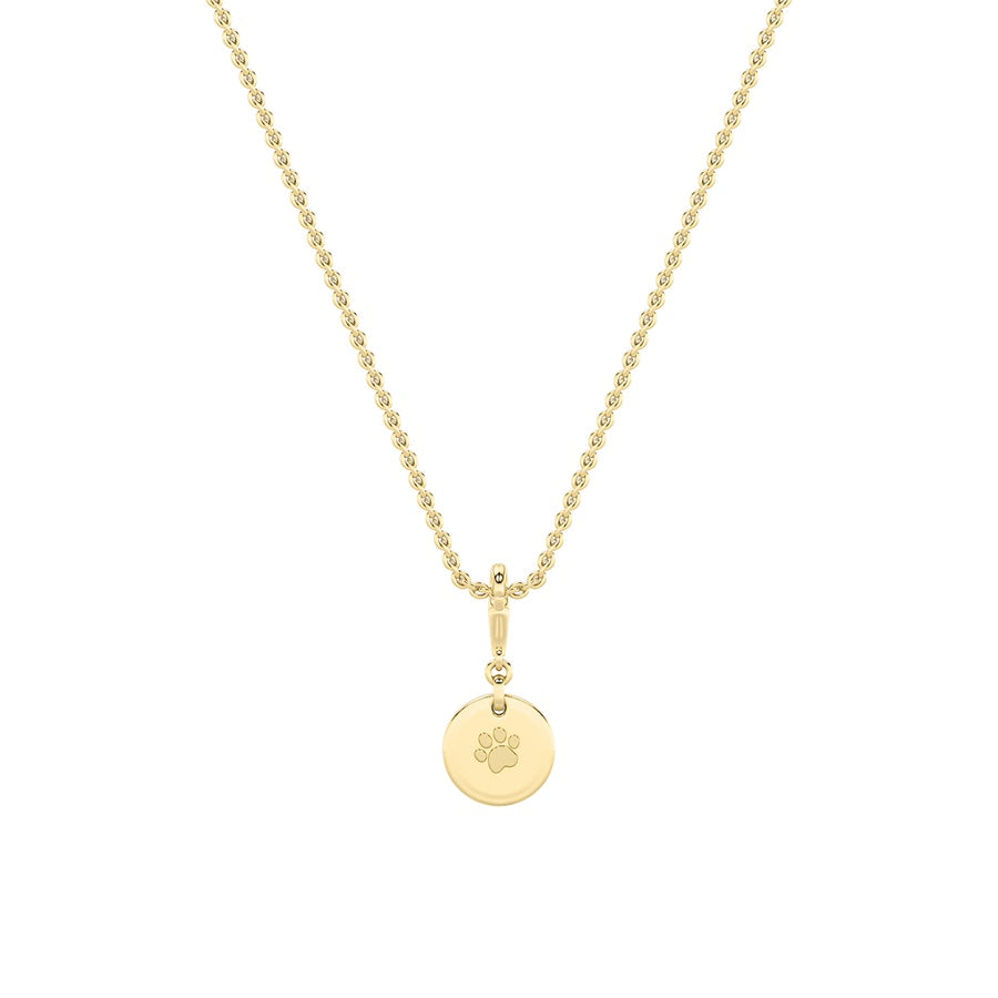 1Cttw Emerald Shaped Lab Grown Diamond (F/VS) DogTag Pendant in 14K Gold