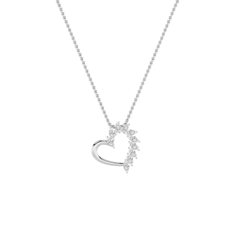 Heart Shape Pendant lab grown diamond