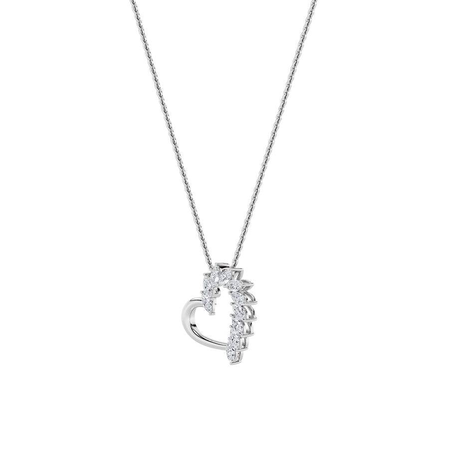Heart Shape Pendant lab grown diamond