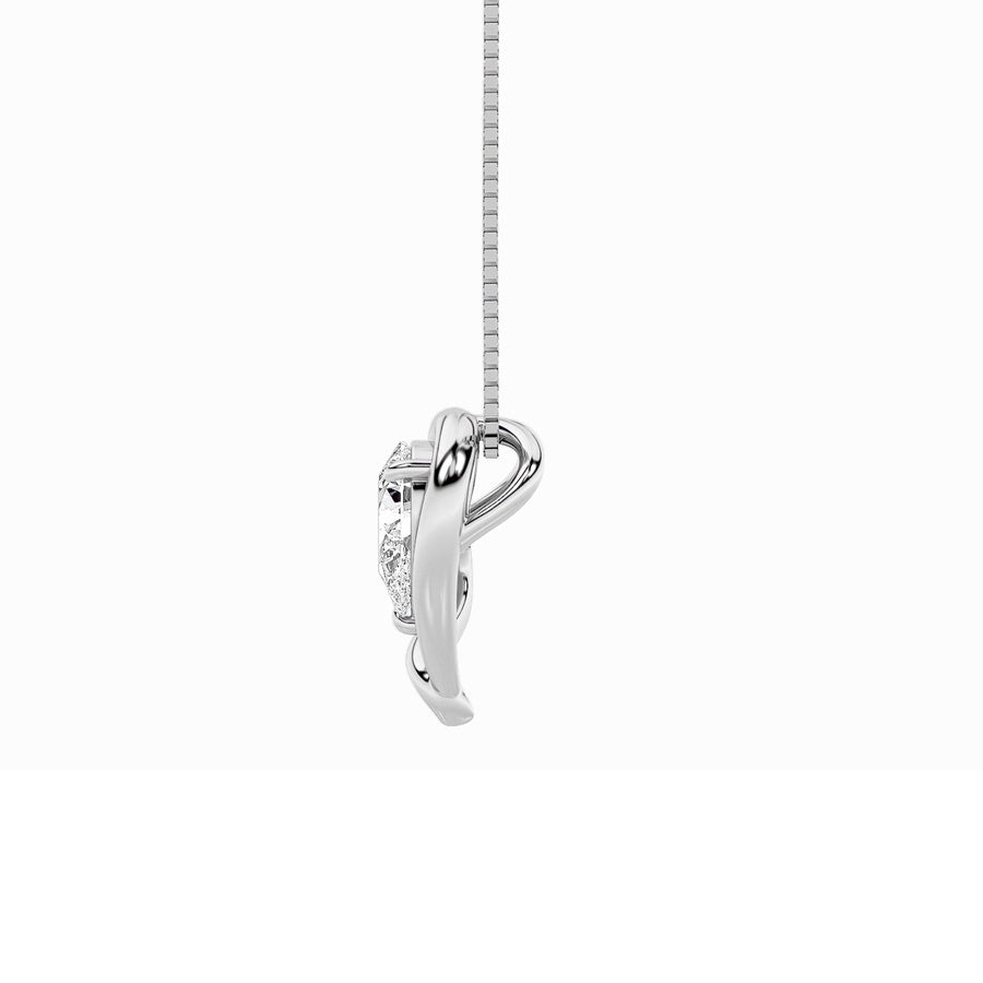 Pear Shape Heart Pendant lab grown diamond