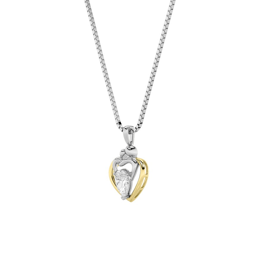Heart Shape Pendant lab grown diamond