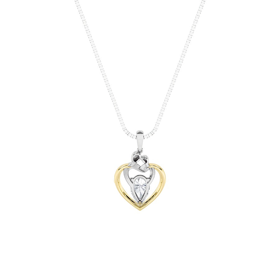 Heart Shape Pendant lab grown diamond