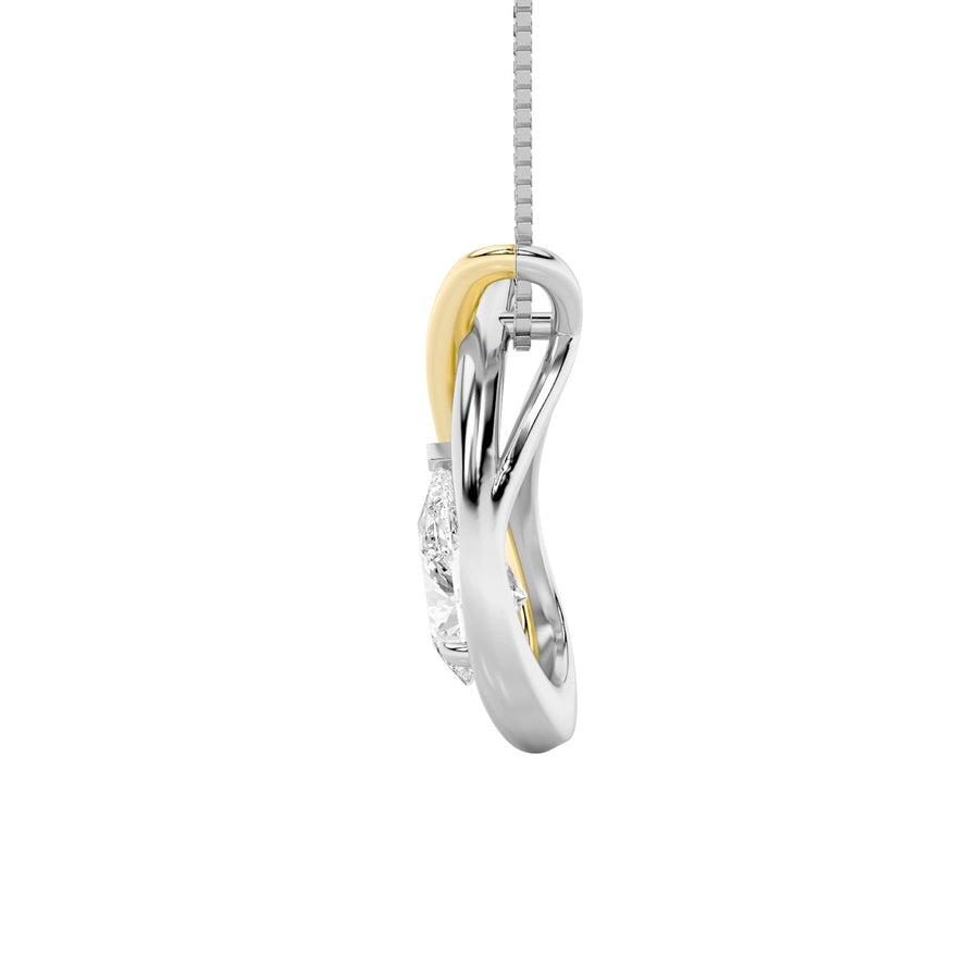 Pear Shape Fancy Pendant lab grown diamond