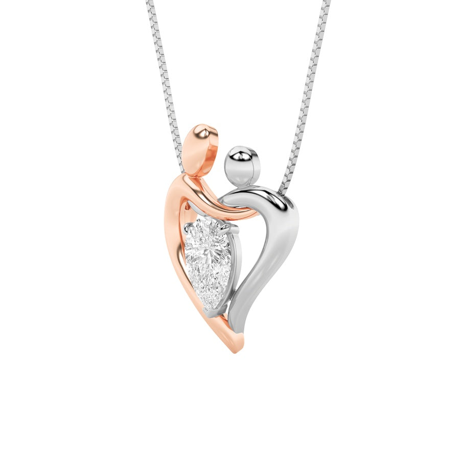 Heart Shape Pendant lab grown diamond