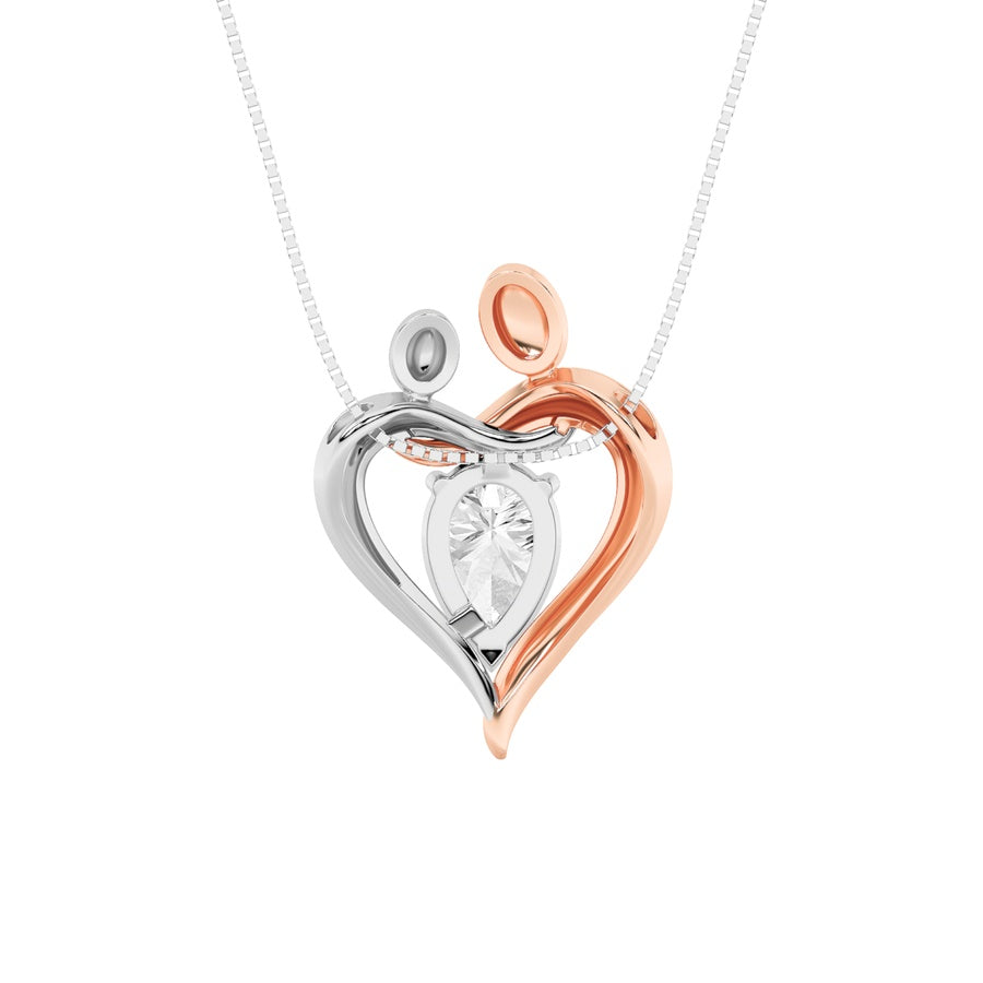 Heart Shape Pendant lab grown diamond
