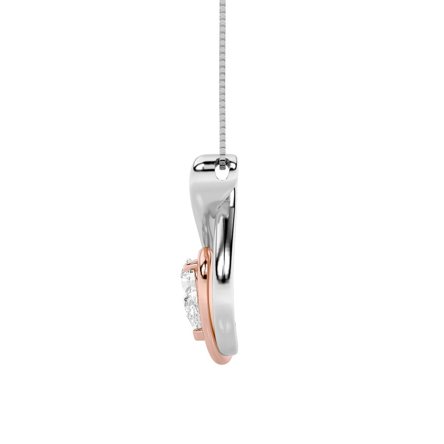 Pear Shape Fancy Solitaire Pendant lab grown diamond