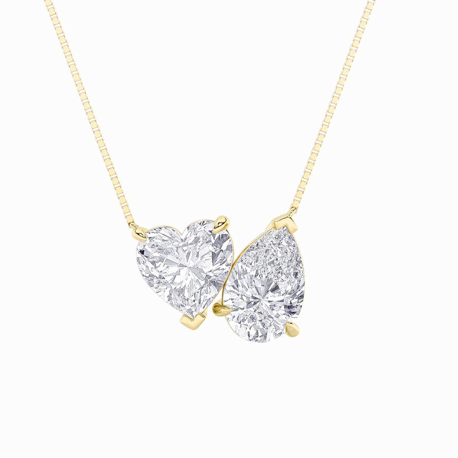 Heart Shape Necklace lab grown diamond