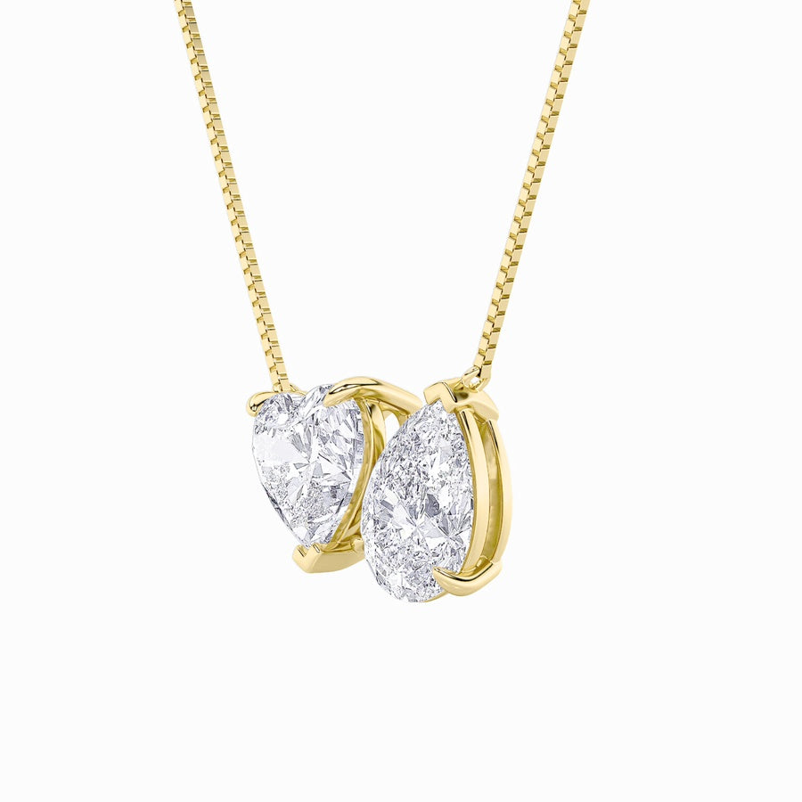 Heart Shape Necklace lab grown diamond