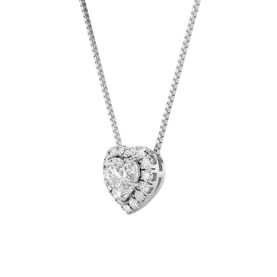 Heart Shape Pendant lab grown diamond