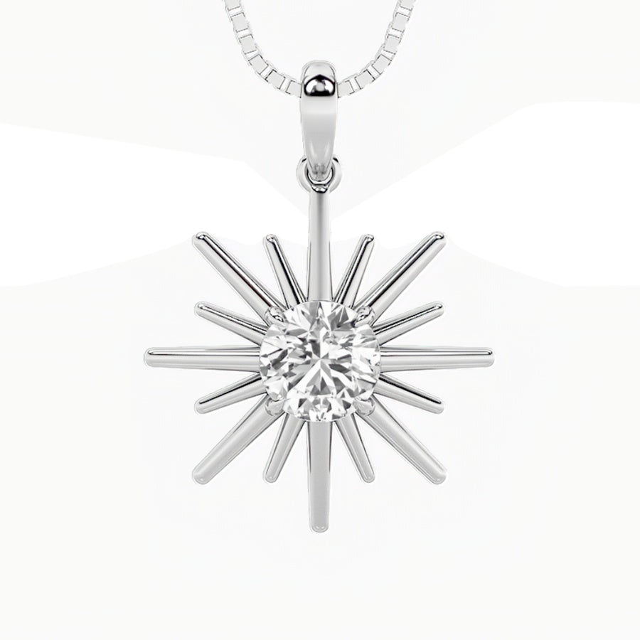 Round Shape Astralis Pendant lab grown diamond