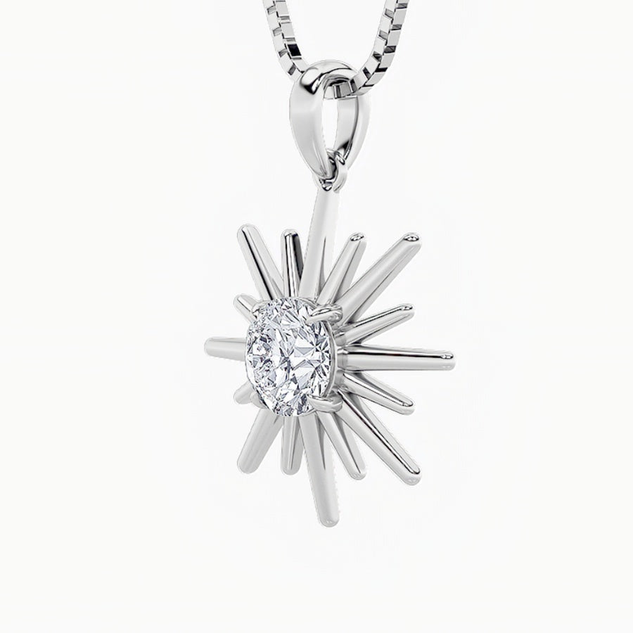 Round Shape Astralis Pendant lab grown diamond