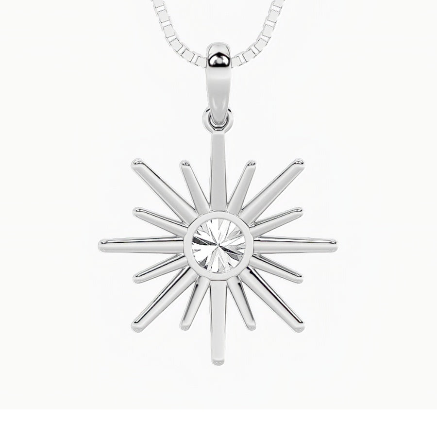 Round Shape Astralis Pendant lab grown diamond