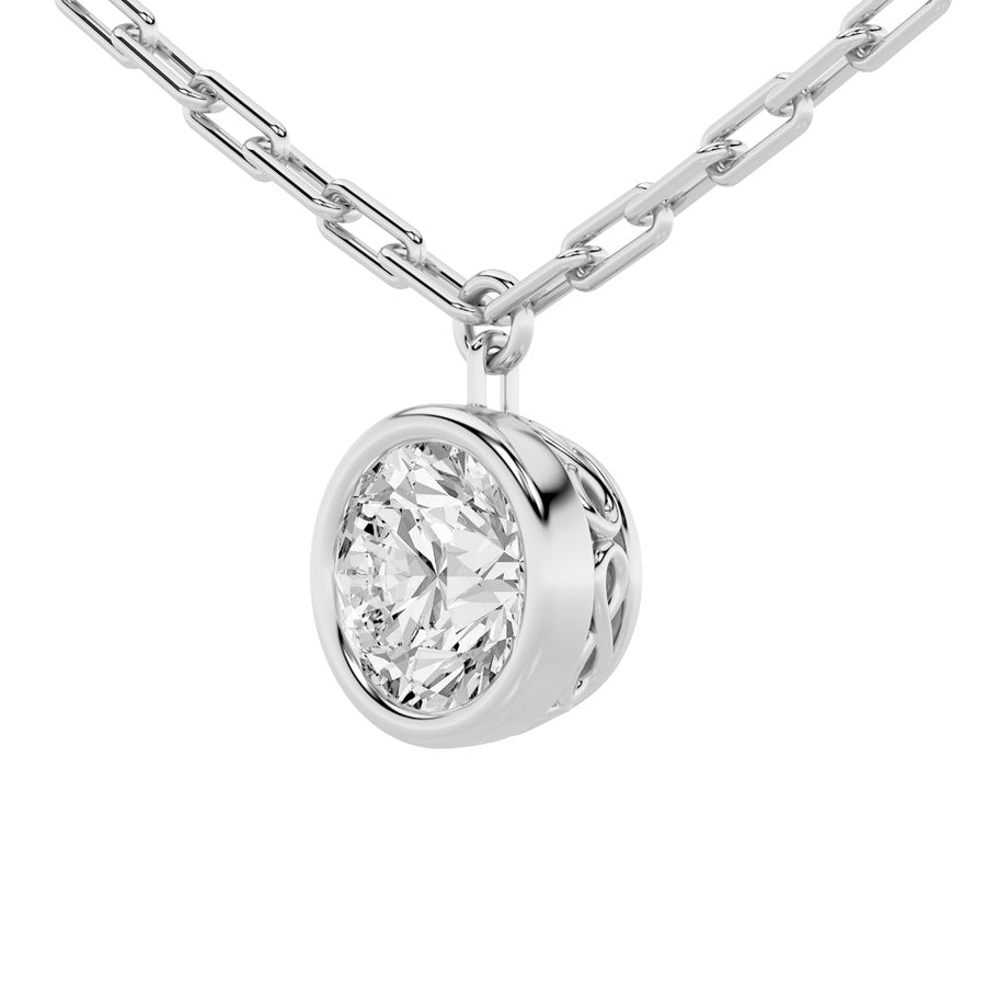 Round Shape Strata Chic Collection Necklace lab grown diamond