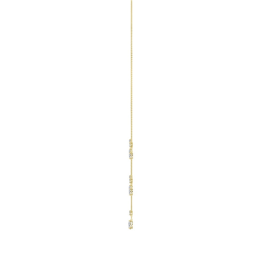 3Cttw Pear Shaped Lab Grown Diamond (F/VS) Solitaire Necklace in 14K Gold