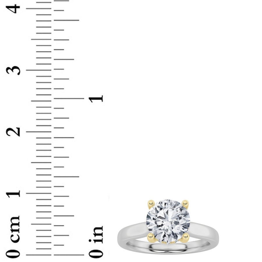 Round Shape Hidden Halo Cathedral Shank Engagement Ring lab grown diamond