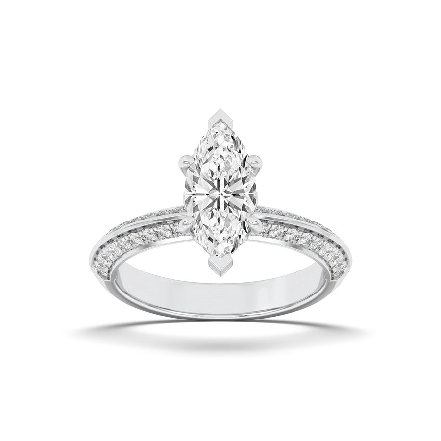 Marquise Shape Ring lab grown diamond