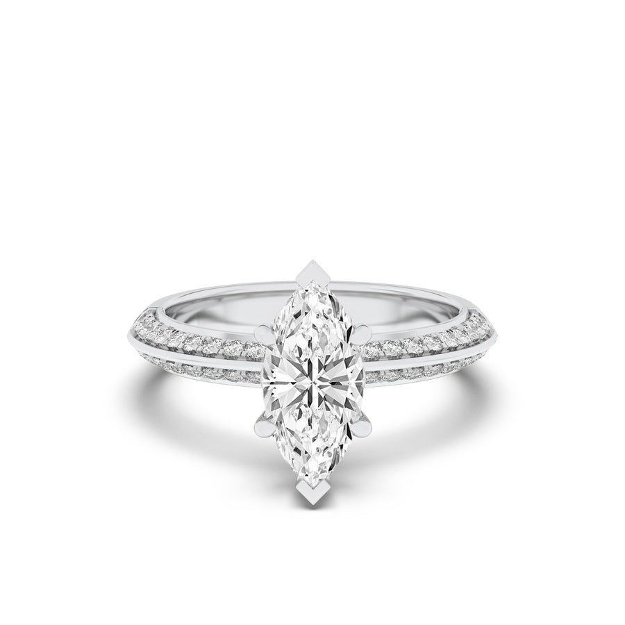 Marquise Shape Ring lab grown diamond