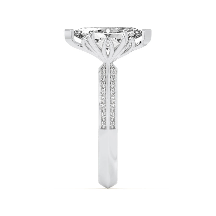 Marquise Shape Ring lab grown diamond