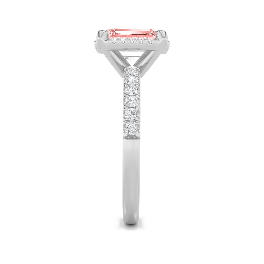 Radiant Shape Ring lab grown diamond