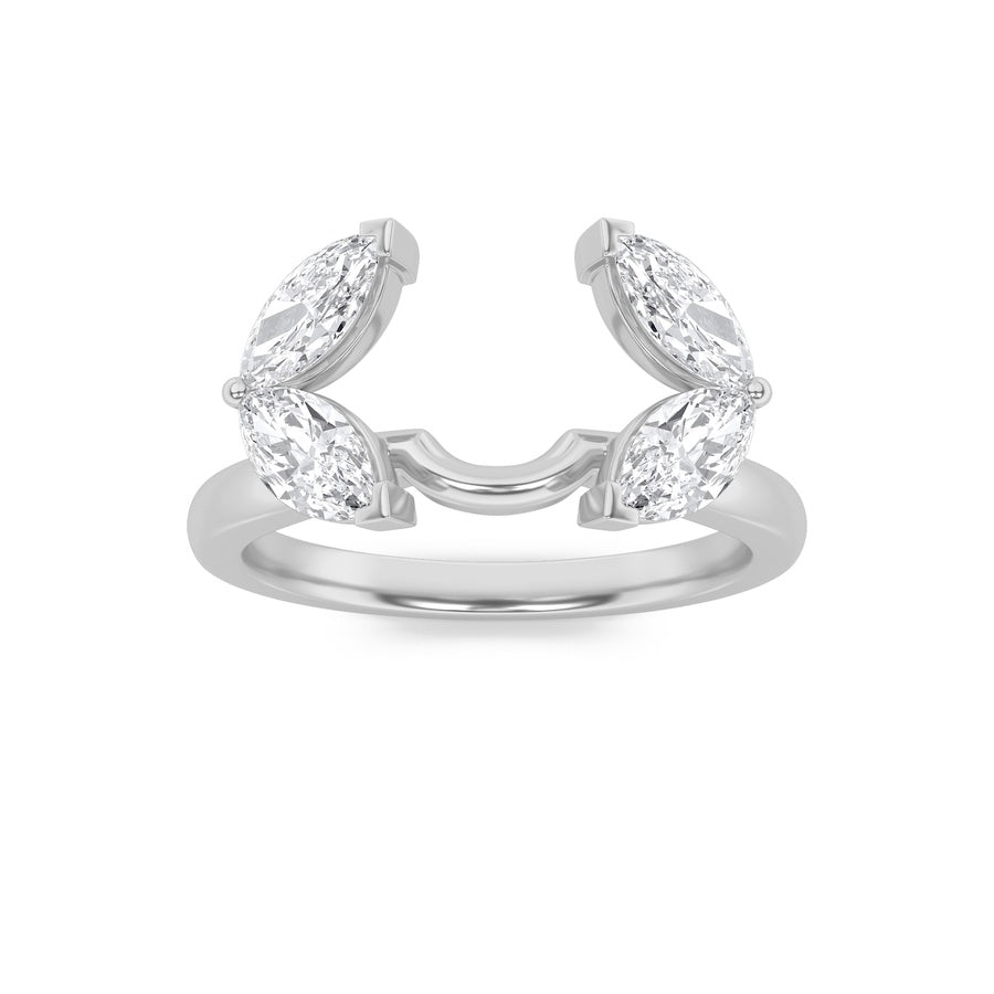 Marquise Shape Wrap Ring lab grown diamond