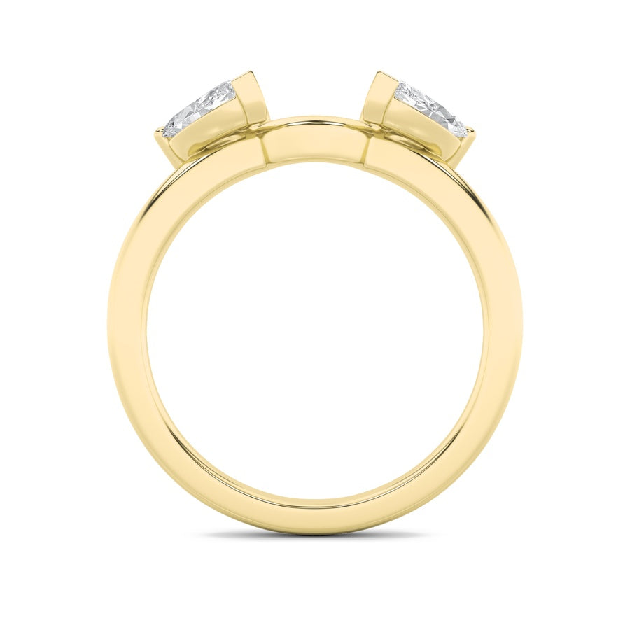 Marquise Shape Wrap Ring lab grown diamond