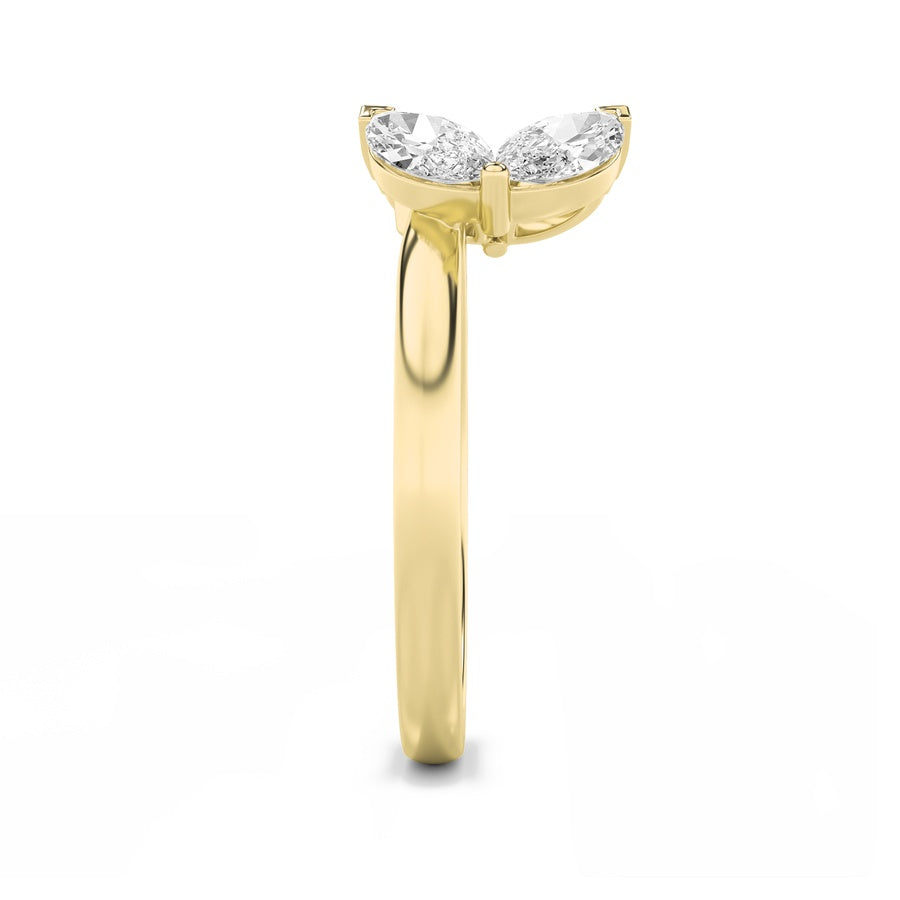 Marquise Shape Wrap Ring lab grown diamond