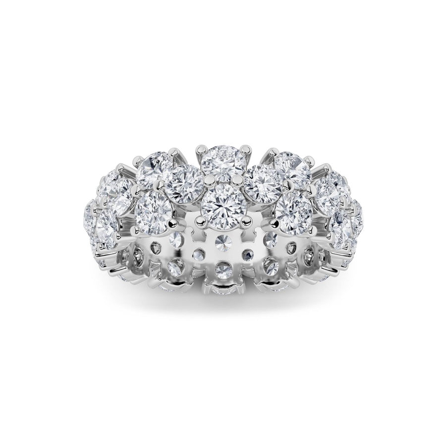 5Cttw Round Shaped Lab Grown Diamond (F/VS) Eternity Band Ring in 14K Gold