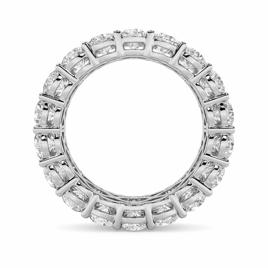 8Cttw Round Shaped Lab Grown Diamond (F/VS) Eternity Band Ring in 14K Gold