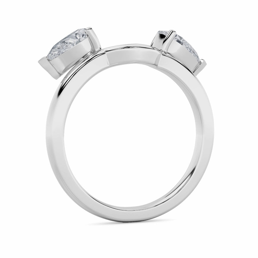 Pear Shape Wrap Ring lab grown diamond