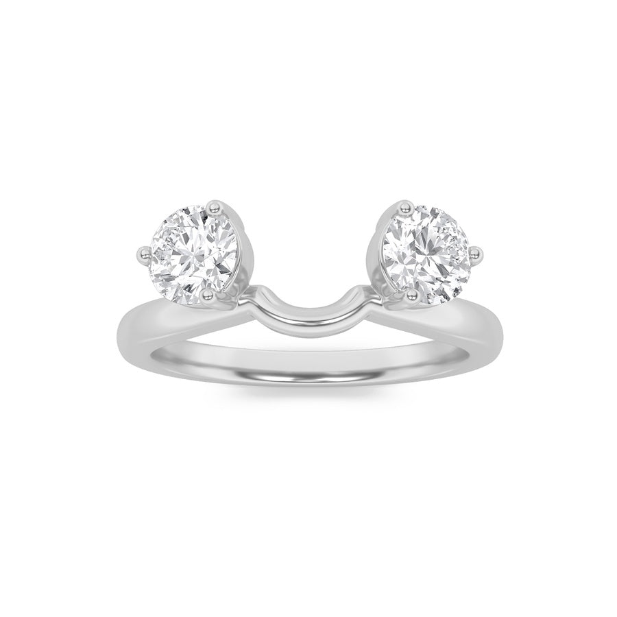 Round Shape Wrap Ring lab grown diamond