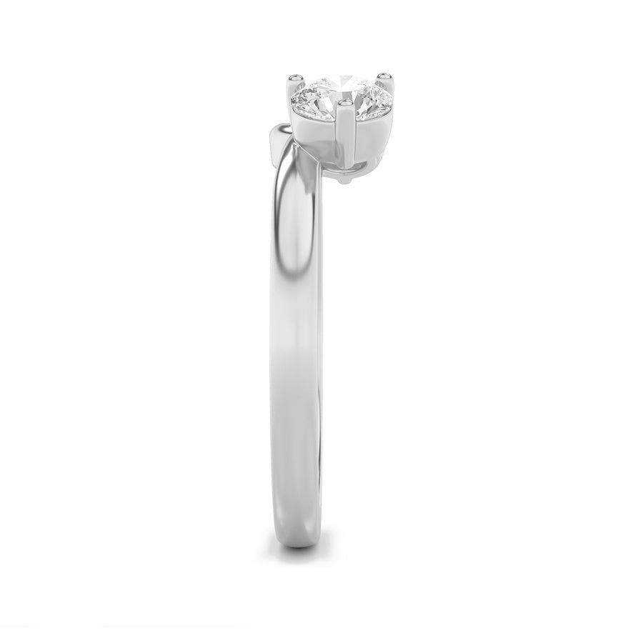 Round Shape Wrap Ring lab grown diamond