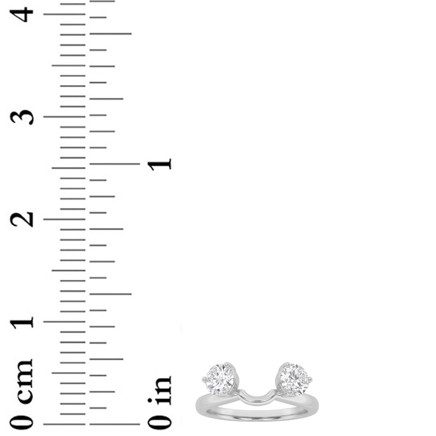 Round Shape Wrap Ring lab grown diamond