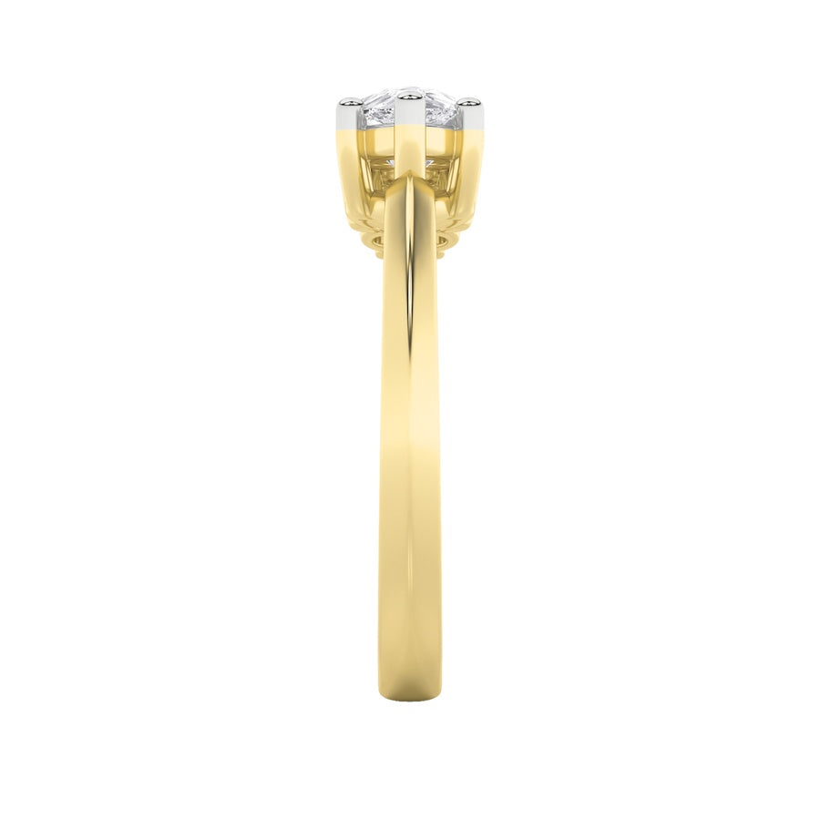 Pear Shape East West Fashion Ring lab grown diamond