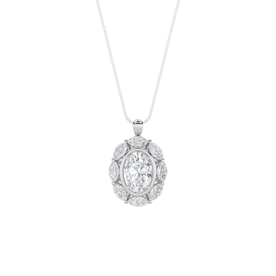 Oval Shape Ring lab grown diamond