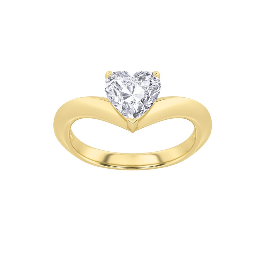 Heart Shape Ring lab grown diamond