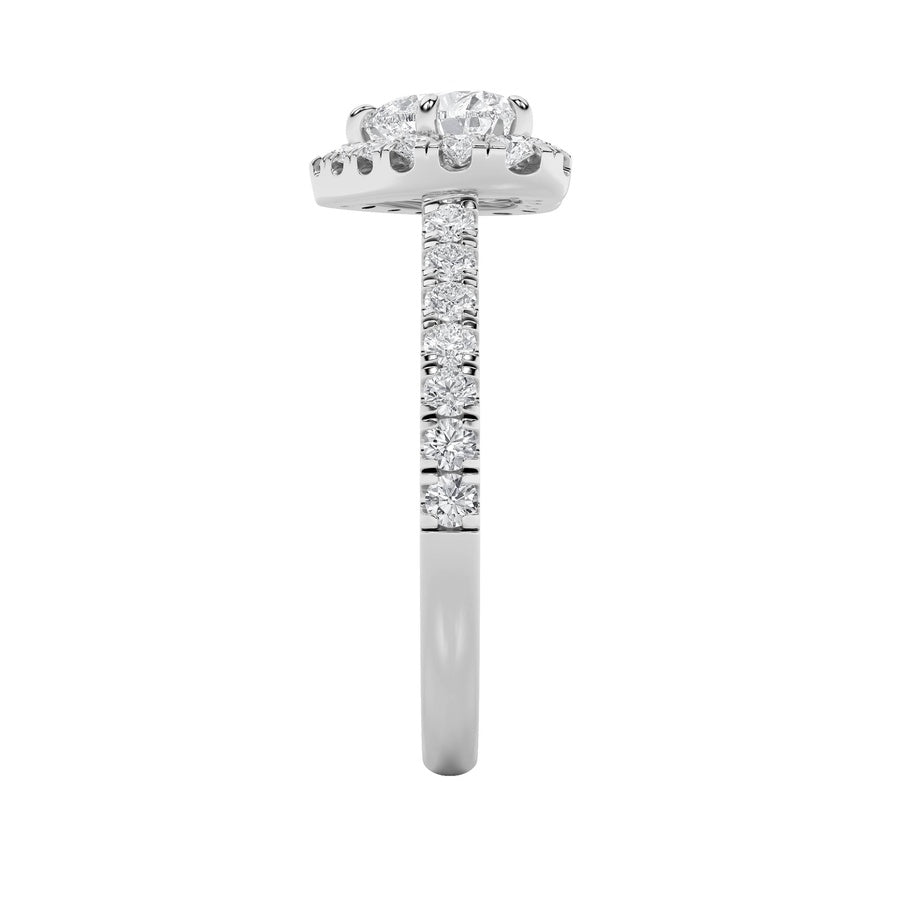 Heart Shape Ring lab grown diamond
