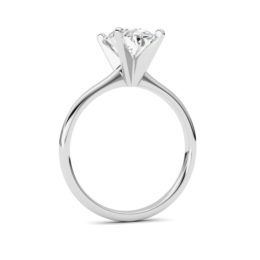 Oval Shape Lab Grown Diamond Classic Solitaire Ring lab grown diamond