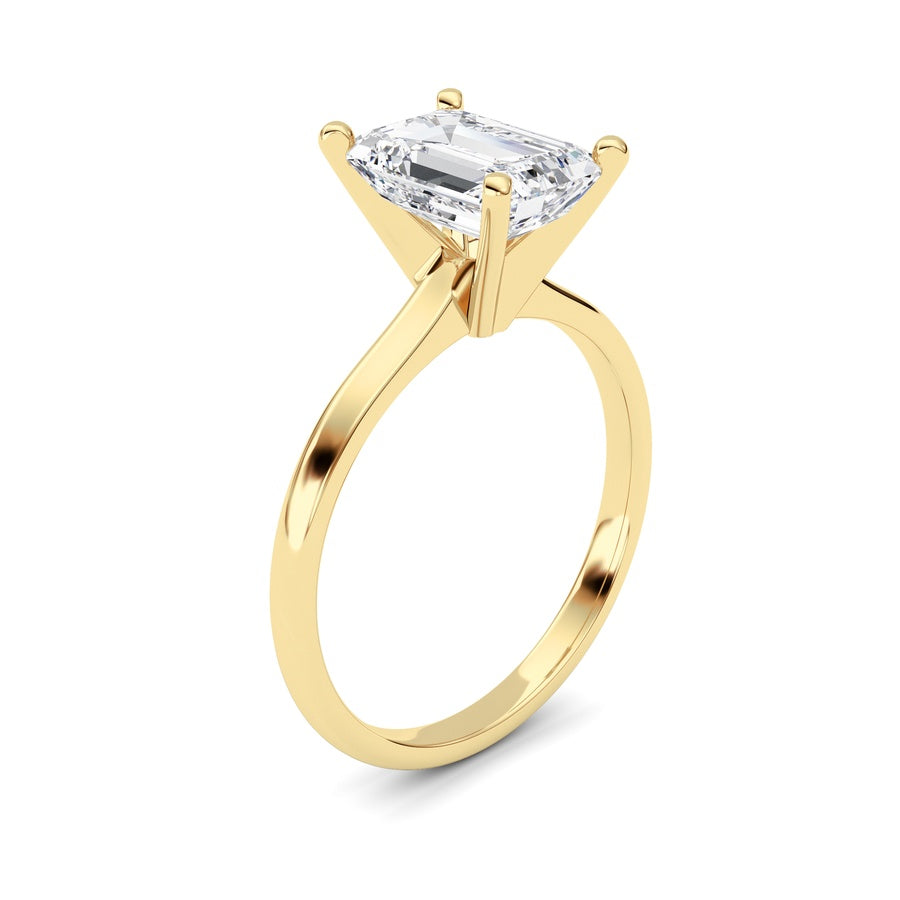 Radiant Shape Lab Grown Diamond Classic Solitaire Ring lab grown diamond