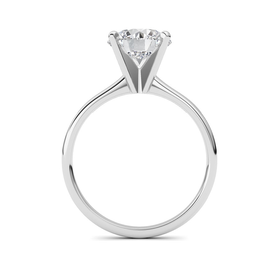 Round Shape Lab Grown Diamond Classic Solitaire Ring lab grown diamond