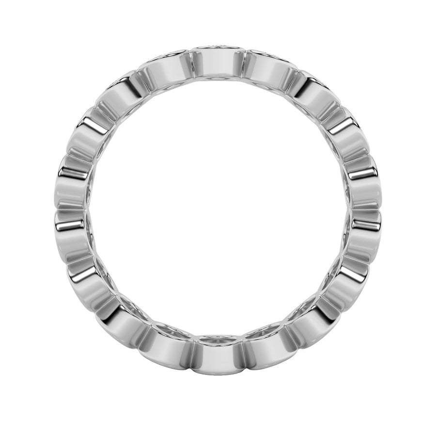 2.75Cttw Round Shaped Lab Grown Diamond (F/VS) Eternity Band Ring in 14K Gold