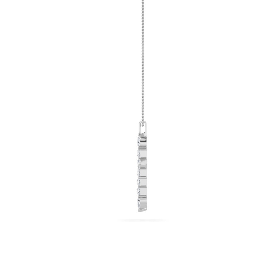 Pear Shape Cross Pendant lab grown diamond