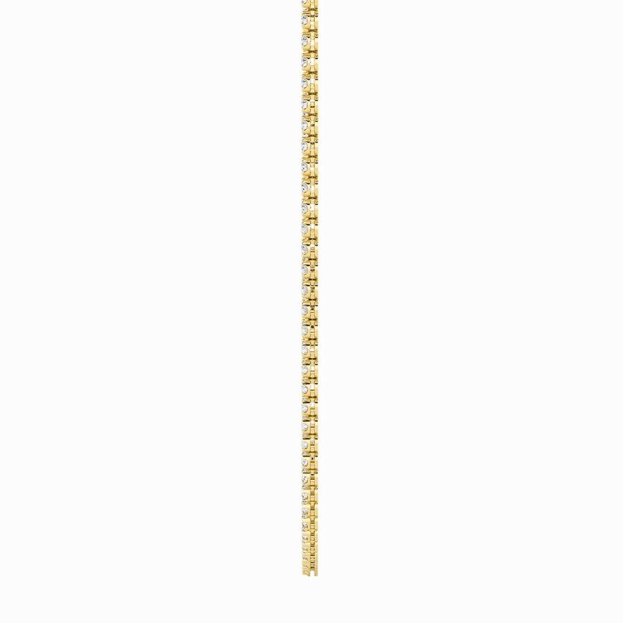 Round Shape Bezel Set Tennis Necklace lab grown diamond