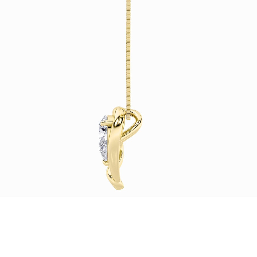 Pear Shape Heart Pendant lab grown diamond