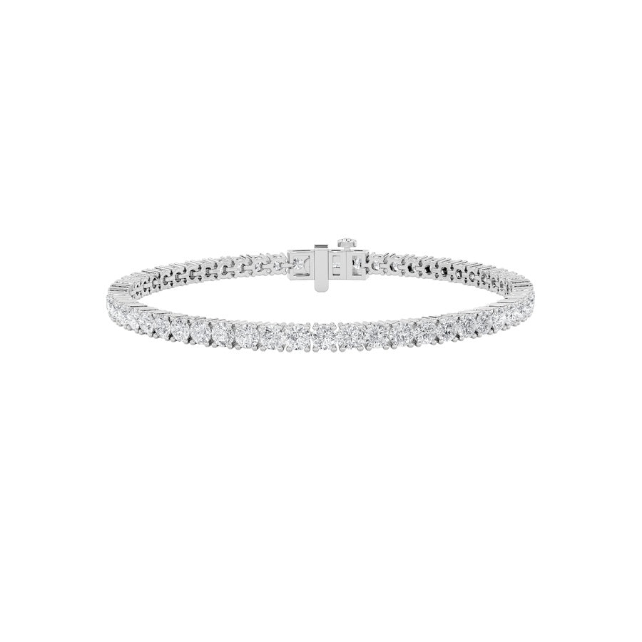 6Cttw Round Shaped Lab Grown Diamond Tennis Bracelet in 14K Gold (F/VS)