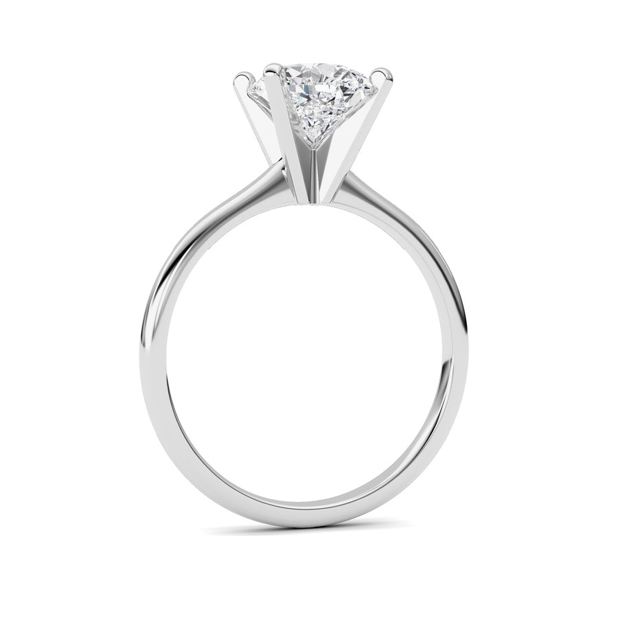 Pear Shape Lab Grown Diamond Classic Solitaire Ring lab grown diamond